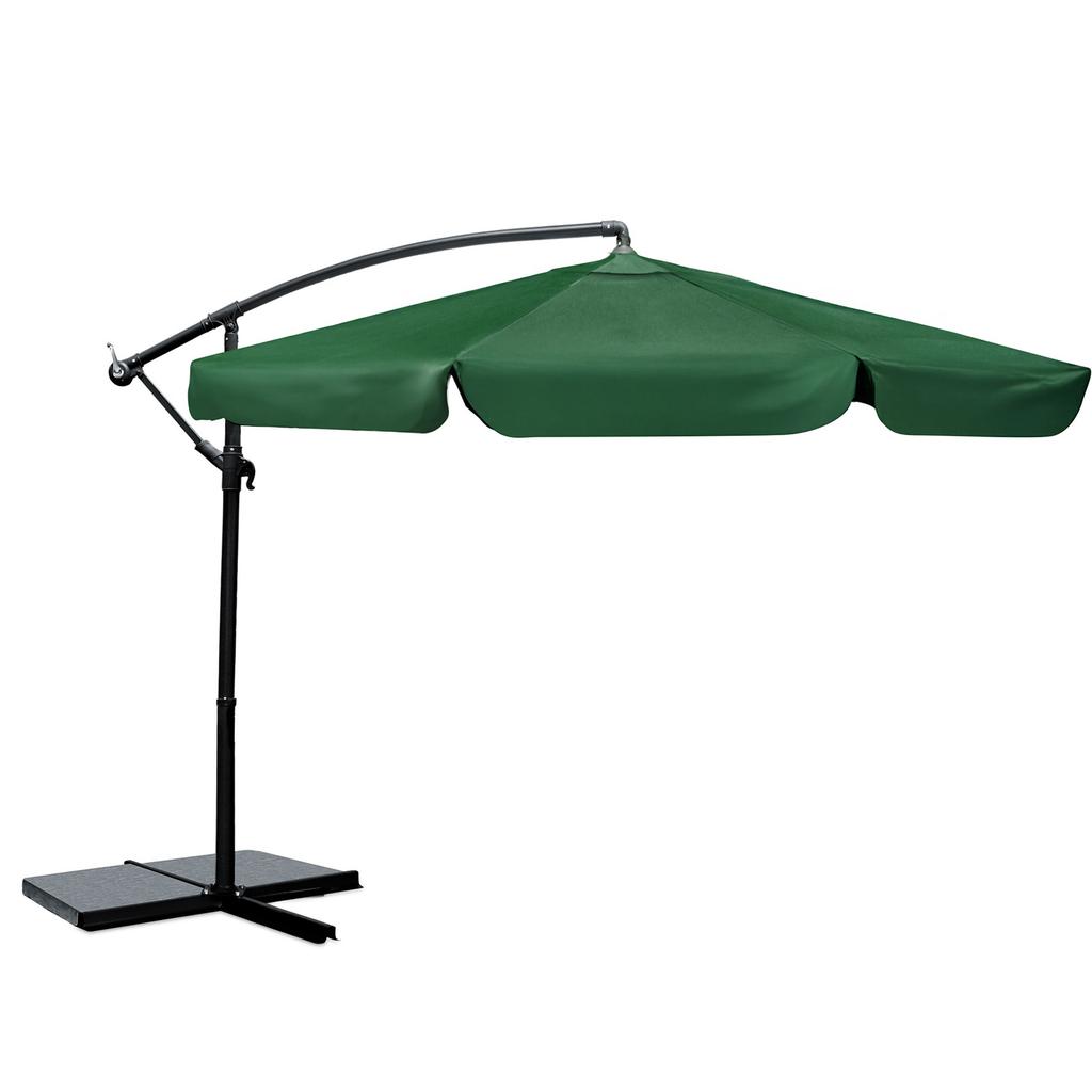 Folding Garden Parasol 6-Segment 350 Cm With Cover Plonos Pl-880