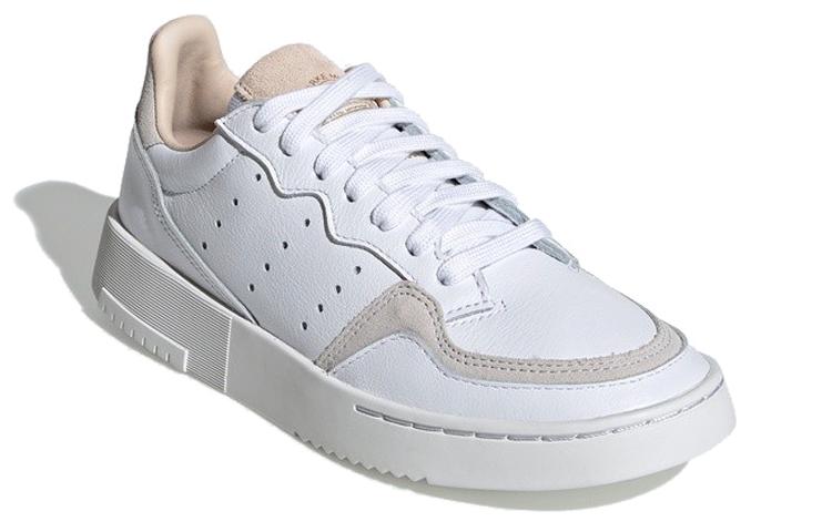 Kids' Sneakers Adidas Originals Super Court Leather Low top Kids' Skateboarding Shoes White Brown Teenagers