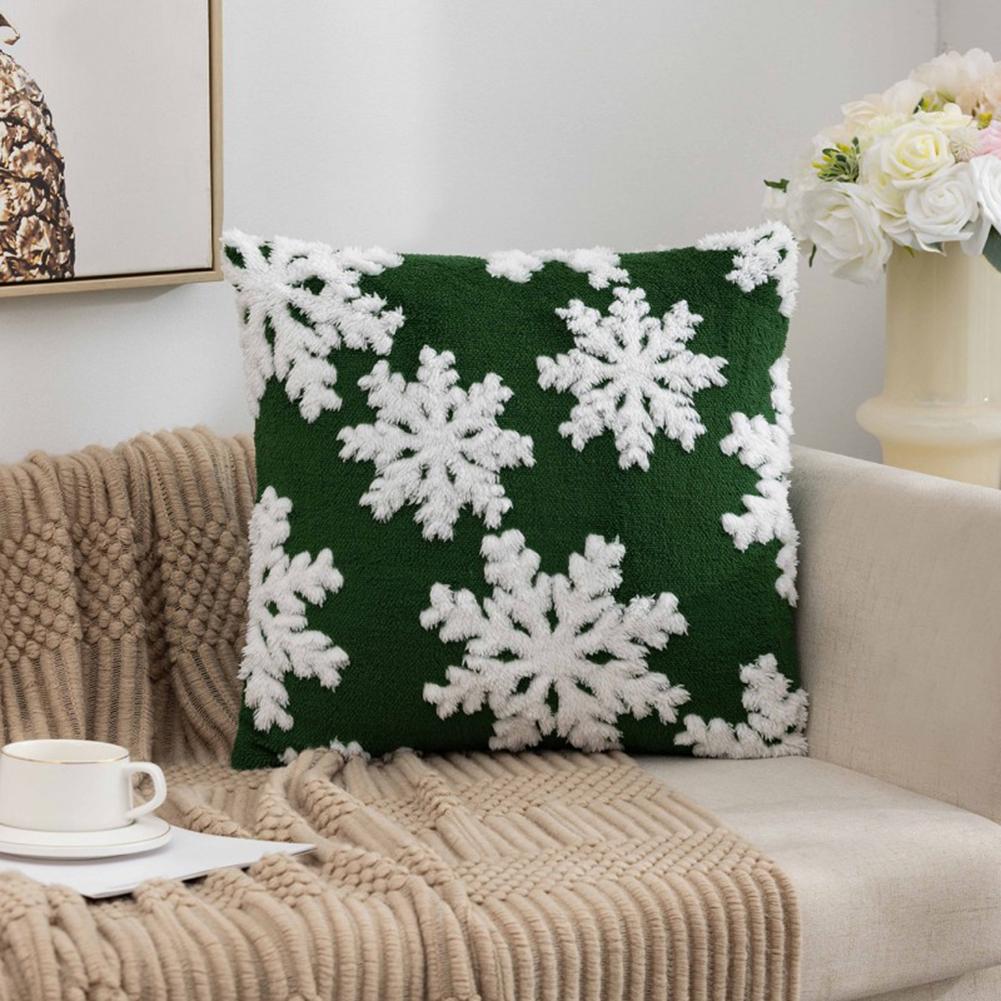 Christmas Throw Pillow Cover Winter Holiday Pillowcase for Sofa Decoration /