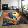 1PC Fantasy Unicorn with Rainbow Print Carpet Rug for Living Room Bedroom Sofa Doormat Home Decor Non-slip Floor Mat