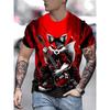 Sommer Herren 3D-Druck Rundhals-T-Shirt