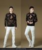 2025 Autumn/Winter Men's Youth Round Neck Jacquard Knit Pullover Sweater 617