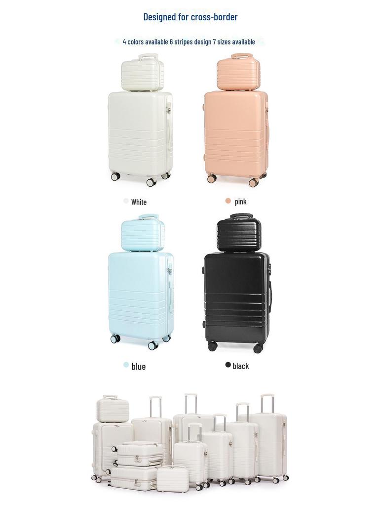 Yongsheng Candy Color Luggage: Lightweight, 24-inch Suitcase & 20-inch Carry-On Set for Women, Students, and Mothers.