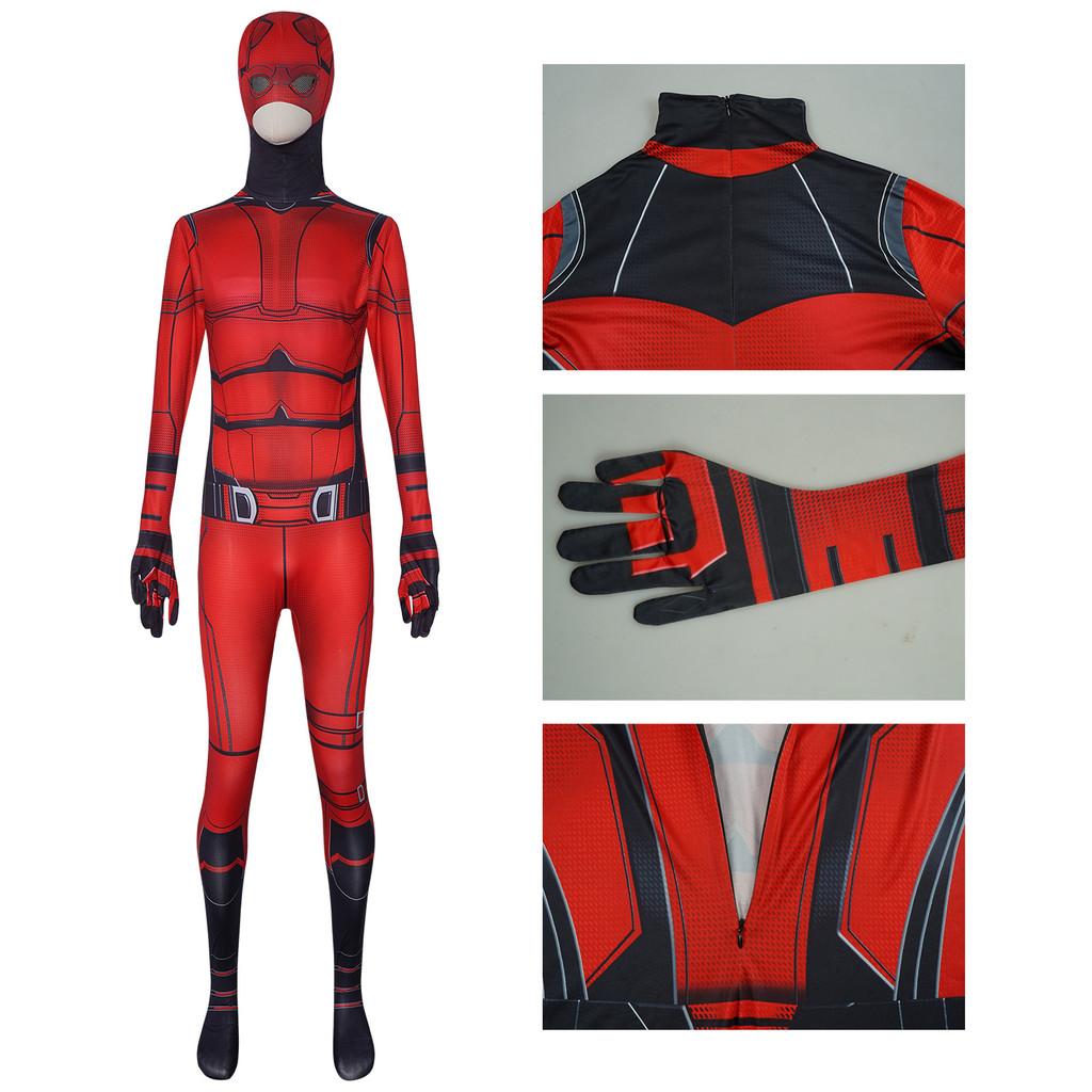 Costume Cosplay Daredevil Battle Suit Jumpsuit Halloween Movie Cosplay Costume