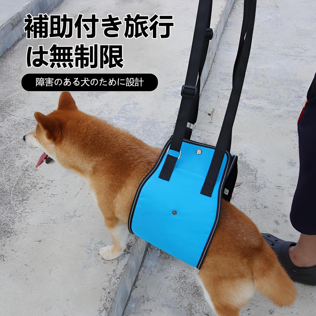 GIIPET Dog Walking Assistance Dog Care Supervised by Dog for Senior Hind Standing Walking Gentle Dig into the Body Leg Injury Assistance Harness,