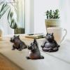 Yoga Master Hippo Statue Handcrafted Resin Hippopotamus Figurine Hippo Figurine Yoga Statue Meditation Hippopotamus For Home
