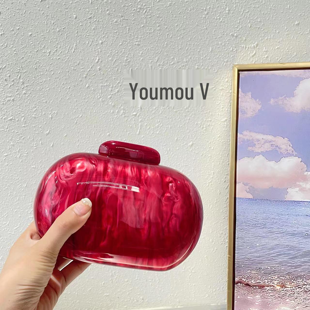 

Французская акварельная акриловая овальная сумка-клатч через плечо для женщин