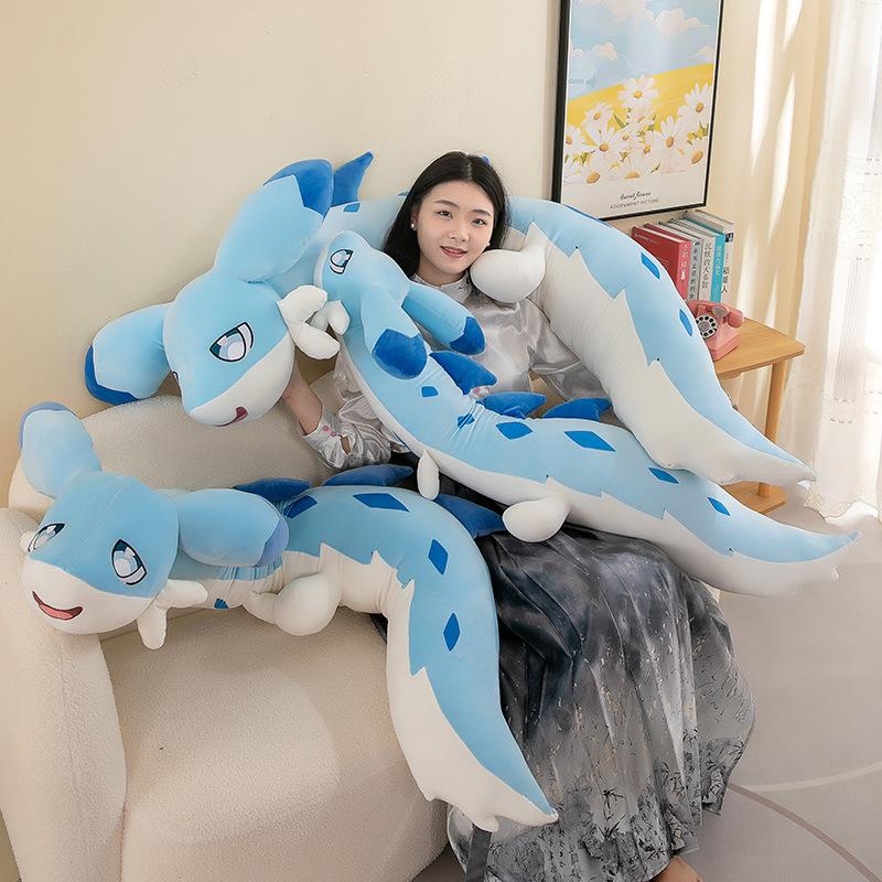 Dream Dragon Plush Toy Soft and Cute Fantasy Beast Parlu Doll Bed with Legs and Pillows To Decompress Doll for Women
