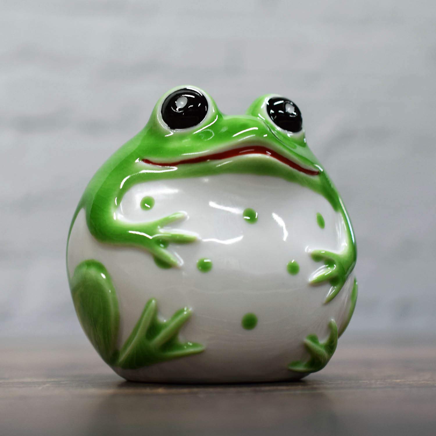 

Японская складская статуэтка лягушки Кутани, счастливая лягушка, синяя керамика Кутани, интерьерный талисман на удачу, подарок на день рождения по фен-шуй