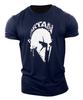 Retro Spartan Unisexs Tshirt Printed Short Sleeved Top Oversized Fashionable Oversized Fitness and Sports Unisexs Clothing Tshirt