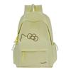 Schoolbag Japanese vintage cute girl backpack college style embroidered bear Korean version solid color large capacity student backpack