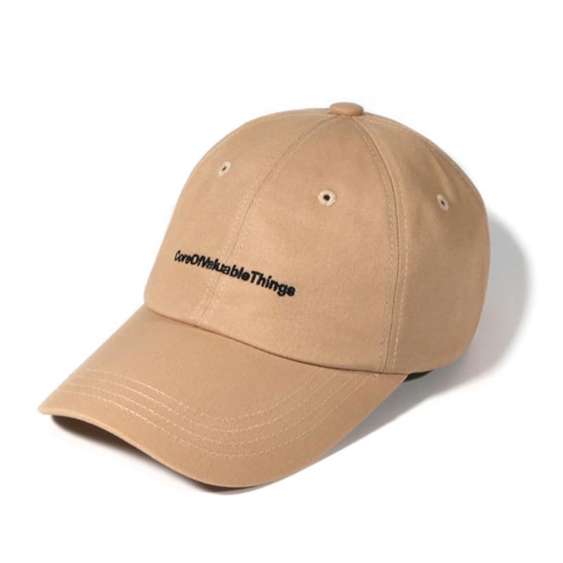 

BUTDEEP Non-Logo Curve Cap - Beige free