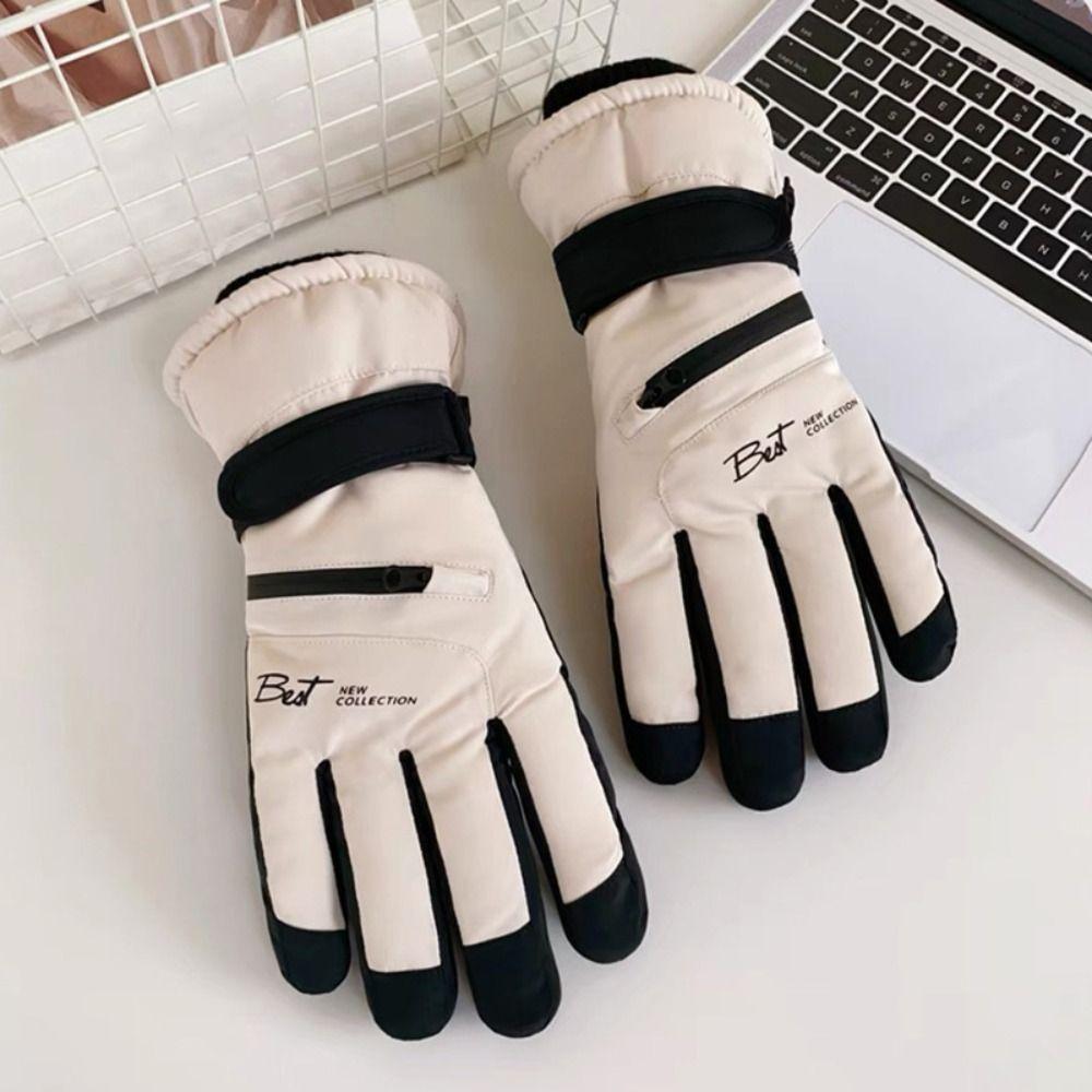 Winter Warm Outdoor Sports Mittens Non-slip Cycling Gloves Portable Touchscreen Ski Gloves
