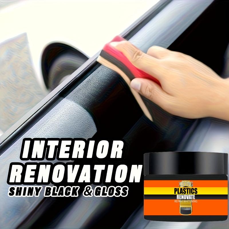 Car Maintenance Interior Gloss Care,plastic Parts Replacement,car Interior Shiny Wax,tire Protectant,black Car Yellowing Repair Coating,daily Car Care