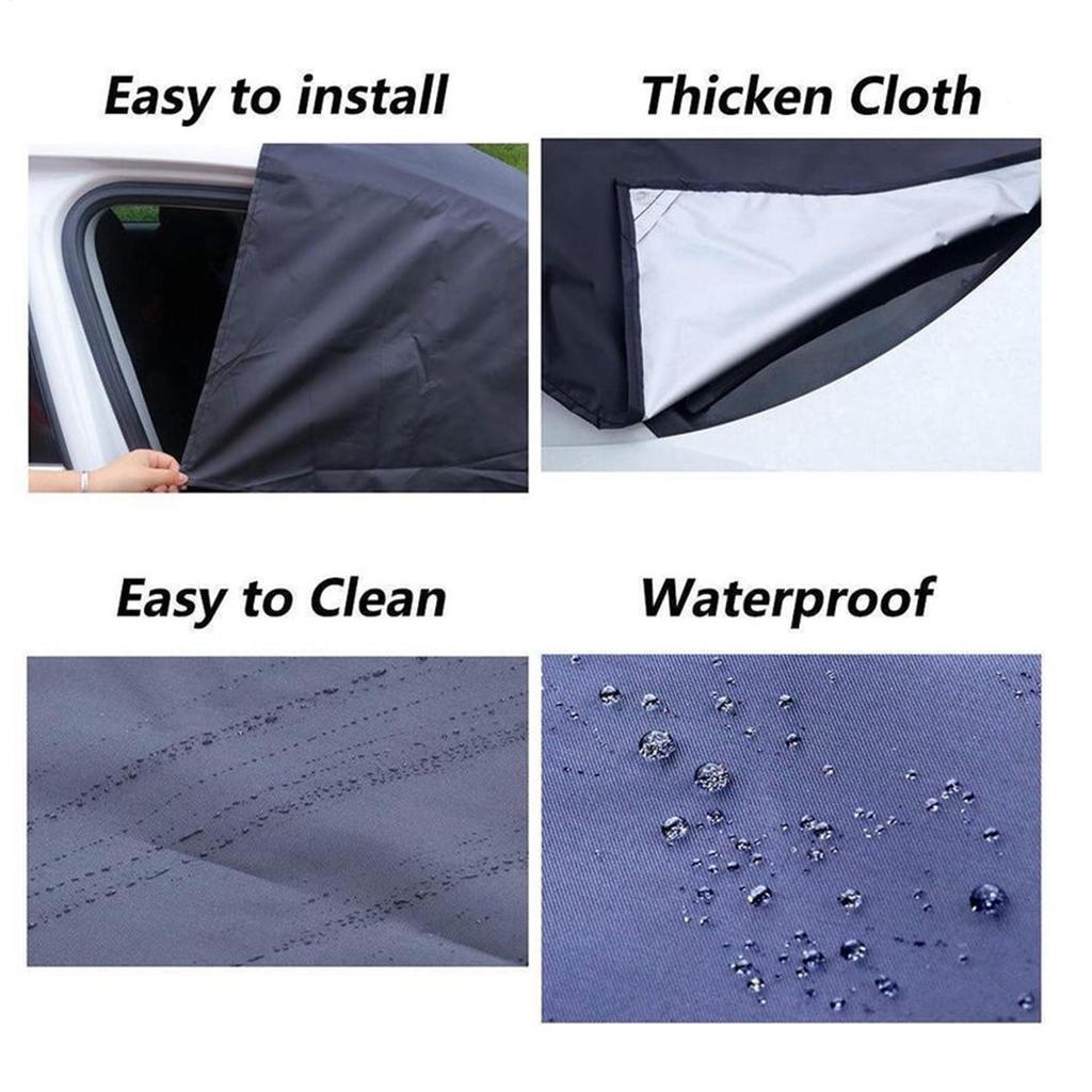 Winter Windshield Covers Magnetic Auto Sunshade Heavy Duty Protector Automotive Window Snow And Ice Cover For Car SUV Trucks
