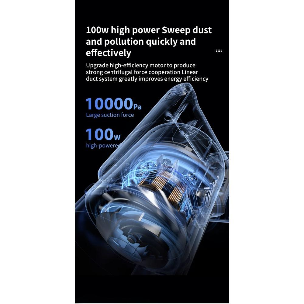 Wireless Powerful Vacuum Cleaner Household Large Suction Small Mite Removal Handheld Ultra-Quiet Car Vacuum Cleaner Hair Remover