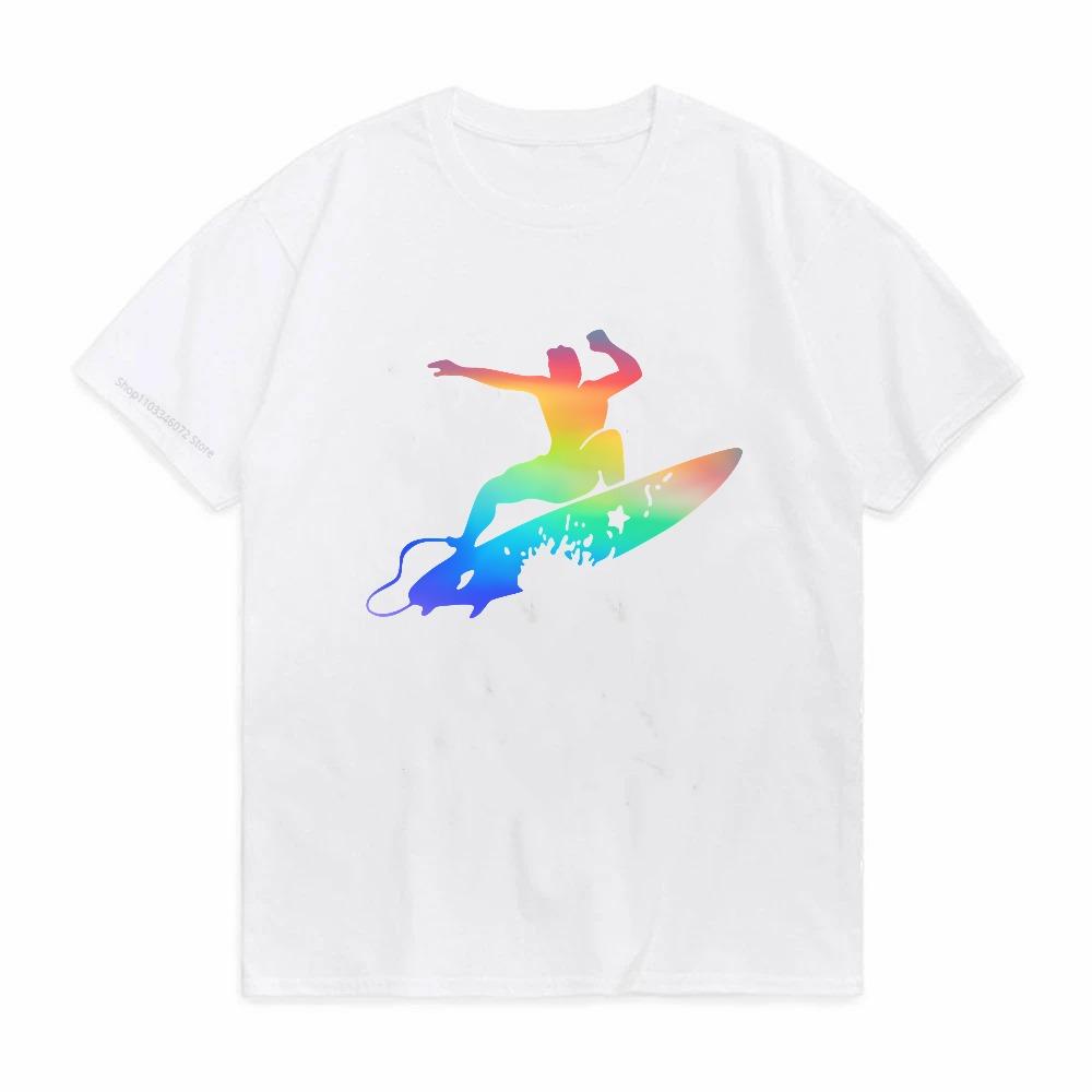Hilarious Surf Wave Hawaiian TShirt Unisex Surf Board Beach Summer Fashion Casual Short Sleeve Tee S