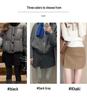 Women's Gray Wool Blend High-Waist Slimming A-line Short Skirt Pants - Winter 2026 Trendy Hip-Hugging Design