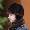 Mink Hat Men's Winter Ear Protection Warm Top Hat Fashion Mink Hair Winter in The Elderly Dad Fur Hat