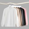 320g Round Neck Hoodie Men's and Women's Autumn and Winter Solid Color Loose Large Size T-shirt Long Sleeve Top