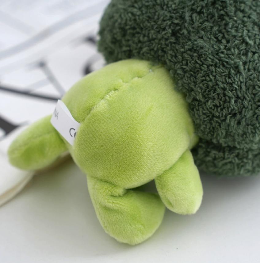 10cm Cartoon Broccoli Vegetable Plush toys Vegetable Doll Bag Keychain