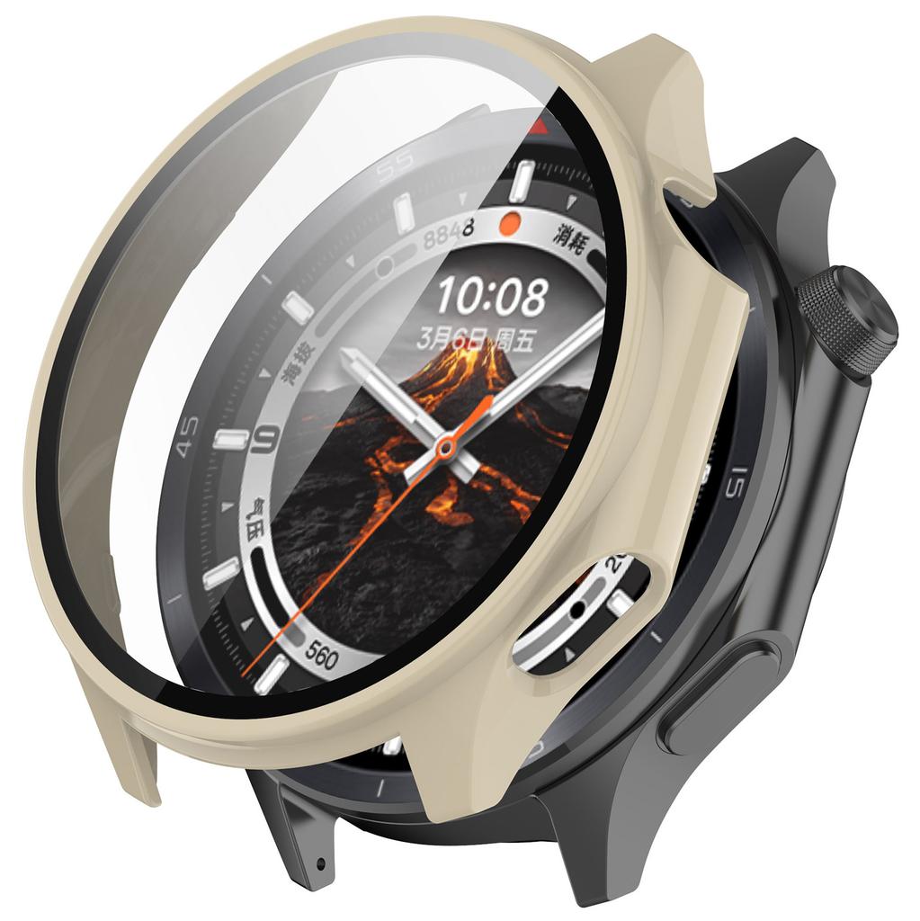 For Oppo Watch X2/OnePlus Watch 3 Hard PC Watch Case with Tempered Glass Screen Film