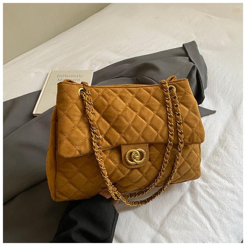 Winter New Fashionable Casual Women's Bag Fashionable Shoulder Bag High Value Diamond Chain Bag