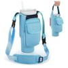 40OZ Water Bottle Holder Bag with Strap Large Capacity Carrier Bag Portable Water-resistant Gym Accessories for Outdoor Sports