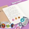 Round Reward Stickers 2/4/6/8 Rolls Self Adhesive Mixed 500Pcs/Roll Cartoon Animal Letter Stickers Gift Kids Student Teacher ZYF