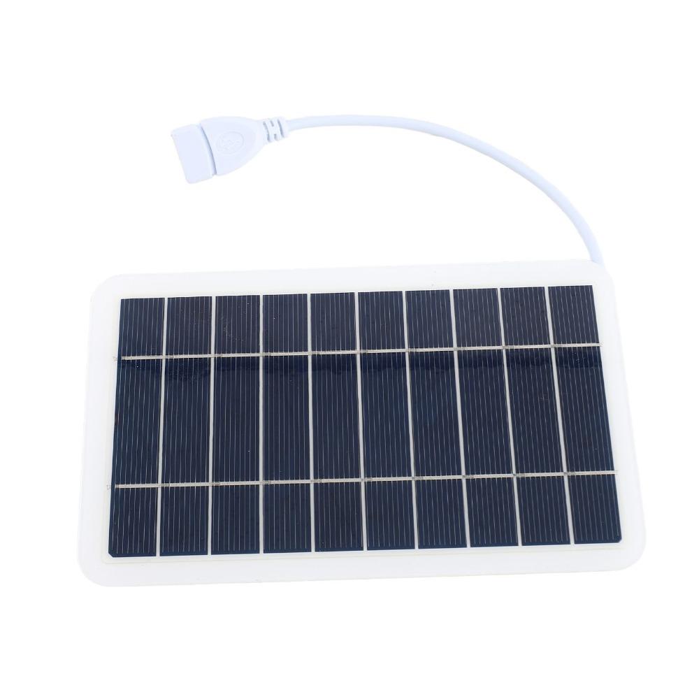 5V 2W Solar Panel High Efficiency Solar Cell Panel Durable USB Solar Charger Outdoor Use