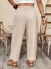 Women's Plus Size Casual Wide Leg Pants Loose Fit for Daily Wear