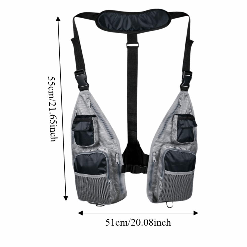Quick Dry Fishing Waistcoat Multiple Pockets Fly Fishing Vest Fishing Vest  Outdoor Enthusiasts