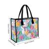  Cute Rabbit Floral Pattern Tote Bag Casual Reusable Daily Shopping Handbag