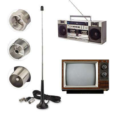 Indoor FM Radio Antennas with 3 Adapter TV Antenna Indoor 75 Ohm DAB Radio Replacement Antenna for Household Digital FM Radio