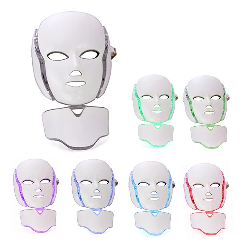 LED Spectrum Facial Care Mask with Neck Beauty Treatment