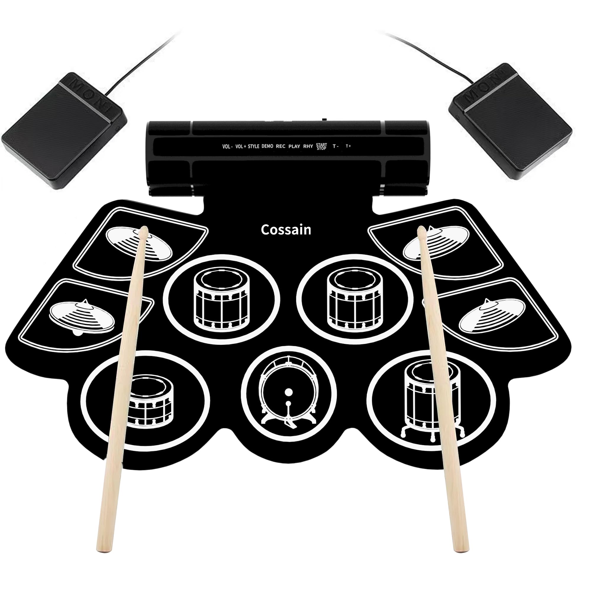 

Электронная барабанная установка для для 9 райд две крэш малый бас напольный два тома набор, складная, маленькая, сворачиваемая, детская, для начинающих, набор, портативная, пэды, хай-хэт, чёрный