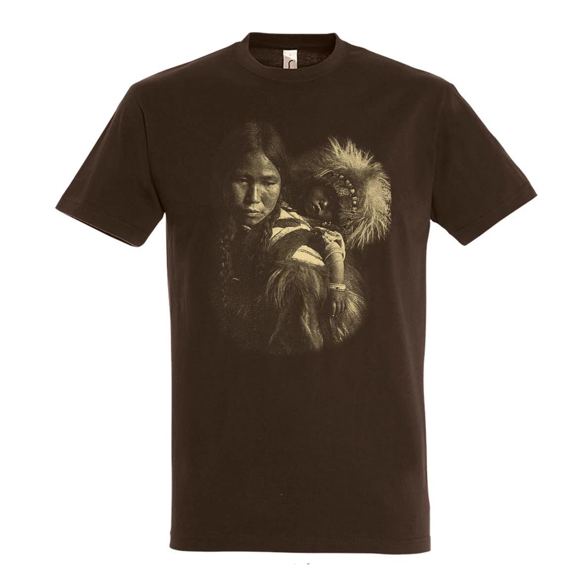 Native American - Madonna Of The North (Mother and Child) T-shirt Birthday Gift S