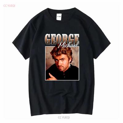 Neues Inspiriertes T-Shirt George Michael WHAM Vintage Merch Hip Hop Seltenes Vintage Gewaschen Stylisches Oberteil Für Den Alltag Atmungsaktiv