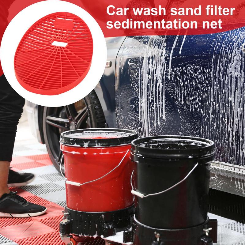 Dirt Trap Car Wash Bucket Car Wash Filter Cleaner Net Insert Washer Catcher Separator For Automotive Washing Auto Detailing