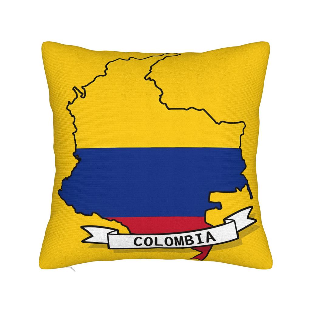 Colombia Flag Pillow Covers Product Printing Cushion Cover Decor Throw Pillow Case Cover Home Multiple Sizes