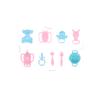 9Pcs/Set Mini Doll Pacifier Baby Tableware Set Play House Supplies Dummy Nipples For Dolls Kids Toy Baby Pacifier Accessories