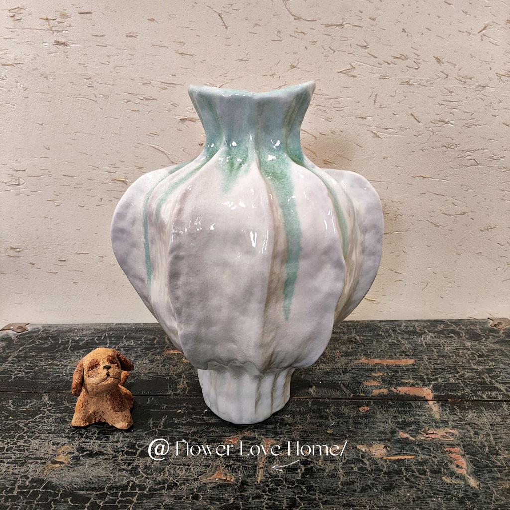 Chinesische Zen-Keramikvase - Retro Blumendekoration für Wohnzimmer