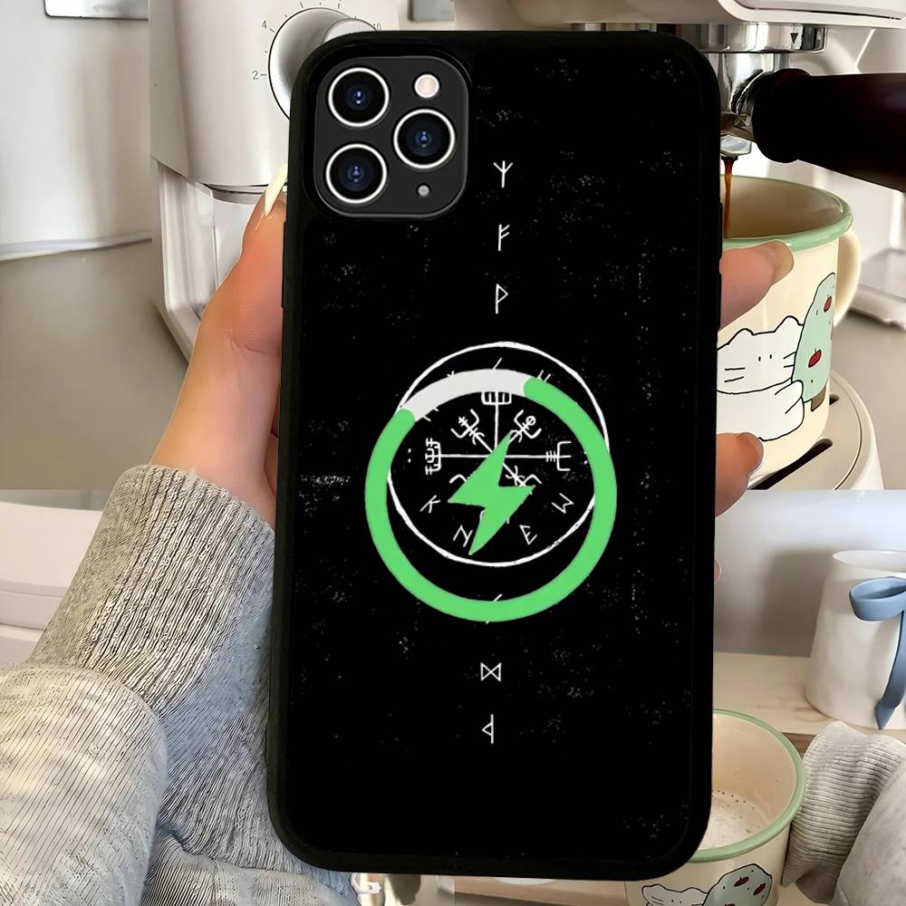 V-Viking Logo V-Vegvisir Magnetic Wireless Phone Case For IPhone 17 16 15 14 13 12 11 Pro Max For Magsafe Cover