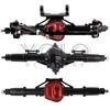 Metal Alloy Front Middle Rear Straight Axle with Servo Base for 1/10 RC Rock Crawler Car Axial SCX10 RC 4WD D90 Upgrade Parts