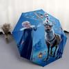 1pc Frozen Fever Olaf Snowman Reindeer Automatic Opening and Closing Umbrella - Suitable for Various Occasions, Outdoor Activities, Lightwei