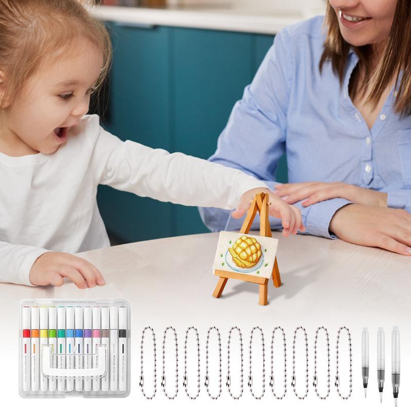 Tinta Puff Para Artesanato Kit de Pintura com Textura de Espuma Puff Materiais de Arte com Bolhas Com 12 Marcadores Papel para Desenho Para Feriado Meninos Meninas