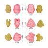 6pcs/Set Christmas 3D Biscuit Mold Cartoon DIY Bakery Mold Christmas Cookie Cutter Gingerbread Man Stamp Mold Baking Decoration