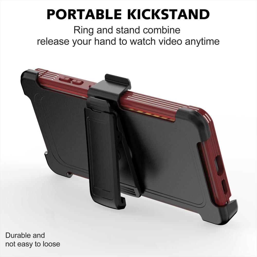 With Clip 360° 2IN1 Hybrid Armor XT Magnetic Case for Samsung S26 Ultra S25 S24 Plus A07 A17 A56 A36 A26 A16 A06 OTT-BOX Cover