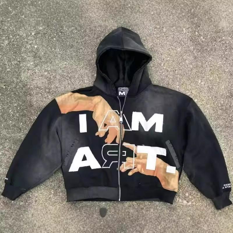 Unisex Oversized Hoodie Y2K Streetwear Graphic Print Loose Fit Pullover Men Women 2026