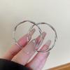 Female Light Luxury Irregular Large Circle Earrings